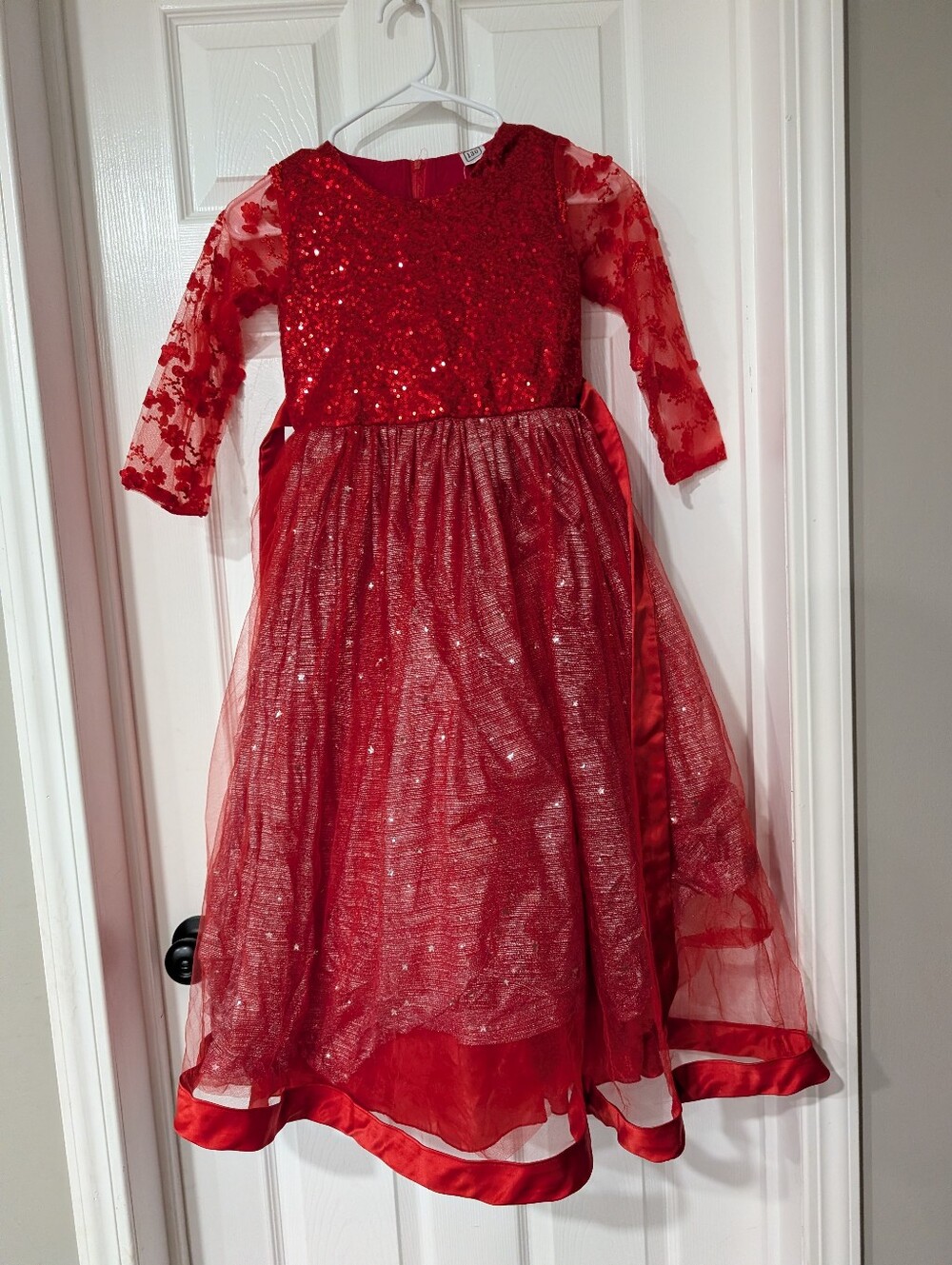 Girl Formal Long Red Dress